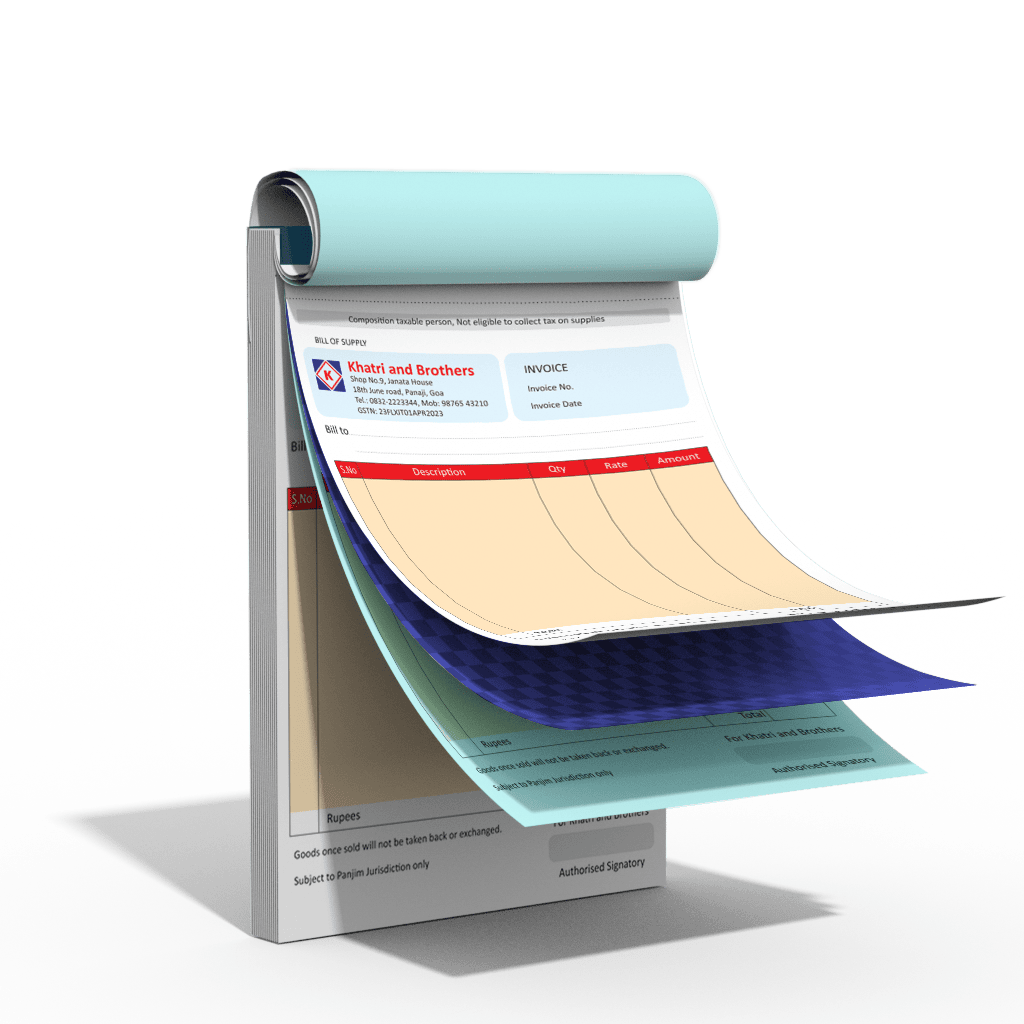 Bill Book Mockup