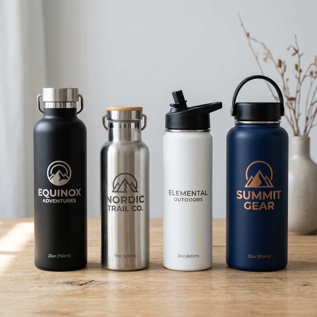 Custom Water Bottles Mockup